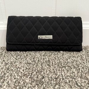 Vera Bradley Tri-fold Classic Black Wallet